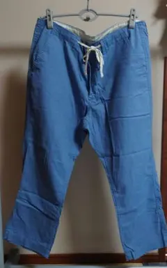 グローバルワーク クロップドパンツ ブルー XLのサムネイル