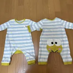 ベビー服　双子　ケロケロけろっぴロンパース　70㎝