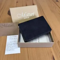 新品展示品Maturi JAPANアルカンターラ名刺入れ ビジネス カードケースのサムネイル