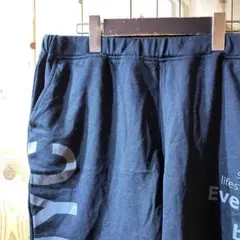 ss4296 EVERLAST エバーラスト ハーフパンツ ジャージ 黒 XLのサムネイル