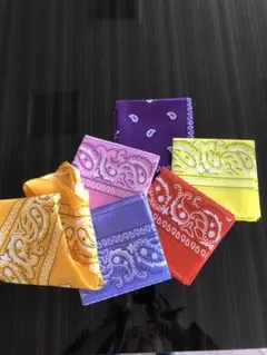 お値下げ！カラフル バンダナ 6色セット 約54cm四方
