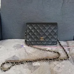 CHANELノベルティ チェーン ショルダー バック シルバー