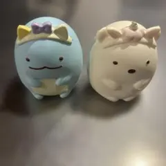 すみっコぐらし スクイーズ 2点セット とかげ　しろくま