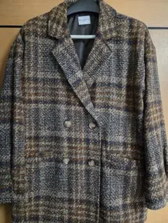 CLASSICAL ELF チェック柄 ダブルブレストジャケット