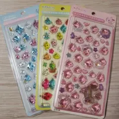 ◎しずくちゃん◎3Dステッカーボンボンぷくぷく立体ドロップふうシール3枚