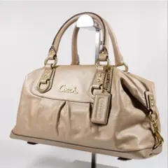 美品✨コーチ ショルダーバッグ 2way ミニボストン アシュレイ