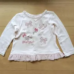 Mezzo Piano ピンク 長袖カットソー 100cm