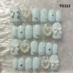 【現品】24枚全サイズライトブルー×ガーリーTO323