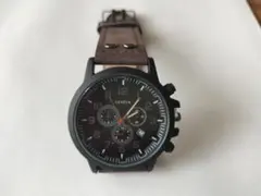 GENEVA メンズ腕時計 ブラウンベルト