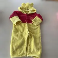 くまのプーさん フード付きロンパース　50-70cm