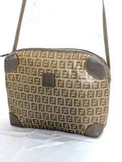 本物 フェンディ FENDI ズッキーノ ショルダーバッグ キャンバス ベージュ 8BT029 Zucchino バッグ 中古・ FENDI - フェンディ FENDI ズッキーノ ハンドバッグ バッグ キャンバス