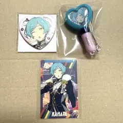 あんスタ　スタフォニ4 深海奏汰　ハート缶バッジ　ミニペンライト　カード