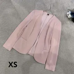 SHEIN レディース　テーラードジャケット　ライトピンク　肩パッド　XS