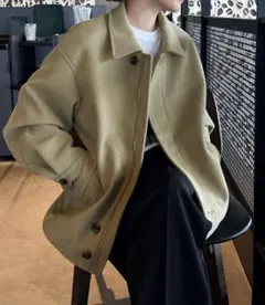 セレクトモカ select MOCAビッグシルエットミドルコート【by SON】