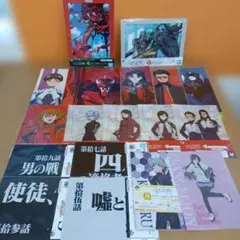 未開封　一番くじ　エヴァンゲリオン　クリアファイル　イラストボードなど　19点