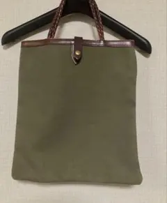 コムデギャルソン　オリーブグリーン キャンバス トートバッグ コムデギャルソン オリーブグリーン キャンバス トートバッグ - メルカリ