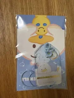 サンリオ　福福お守り風アクリルキーホルダー　あひるのペックル