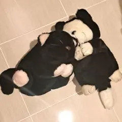 昭和レトロな猫のぬいぐるみ 2匹セット★ 紙之進　ビンテージ　ヴィンテージ