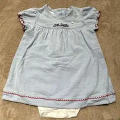 familiar  ファミリア　半袖ロンパース　70サイズ　ライトブルー　女の子