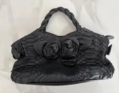 Aoyana Ibiza ヘビ革 ハンドバッグ 中型