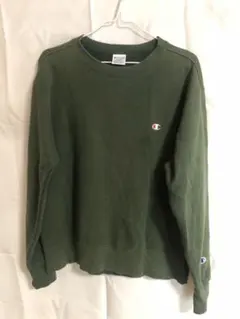 Champion オリーブグリーン スウェット Lサイズ