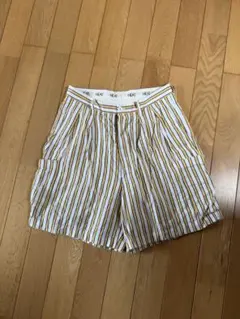 美品 NEAT ニート トランクス ハーフパンツ ヘリンボーン ショーツ
