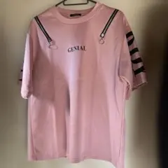 GENIAL ピンク Tシャツ 半袖