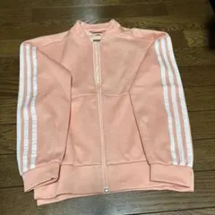 adidas ピンク ジャージ上　子供用 140