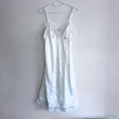 ホワイト キャミワンピース レース