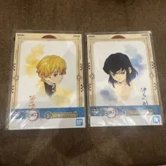 鬼滅の刃 一番くじ〜弍〜　台紙付ミニポスター　我妻善逸　嘴平伊之助　F賞