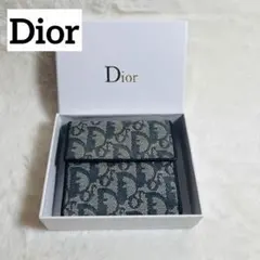 ChristianDior 正規品Wホック折り財布 トロッター キャンバス地