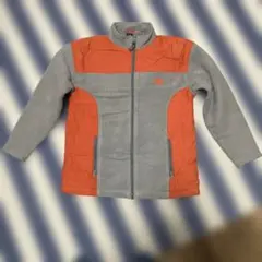 GAP フリースジャケット オレンジ/グレー