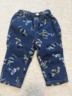 ミッキー デニムパンツ 80cm