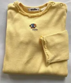 ファミリア　女の子　長袖Tシャツ　110センチ　イエロー