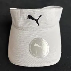 【新品未使用】 PUMA ホワイトサンバイザー