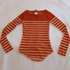 GAULTIER　SOLEIL　パワーネット　長袖　ボーダー　赤系のサムネイル