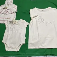 ジェラピケ　ベビー、ママペア3点セット