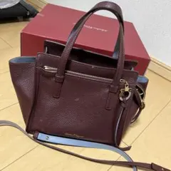 フェラガモ エイミー IC ボルドー レザー 2wayバッグ