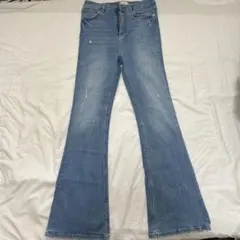 ZARA ライトブルー ブーツカットデニム