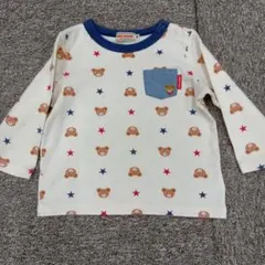 ミキハウス　長袖Ｔシャツ　80cm　プッチーくん　星　 MIKI HOUSE