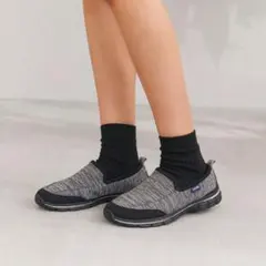 -F- SPALDING スリッポン スニーカー グレー ブラックのサムネイル