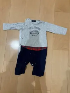 moujonjon ロンパース 重ね着風 80