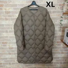 《未使用美品》ユニクロUNIQLOウルトラライトダウンリラックスコート カーキ