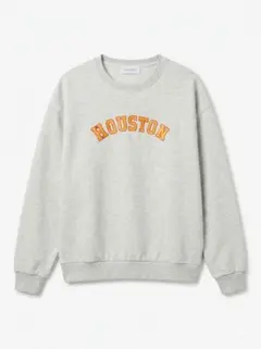 HOUSTON ロゴプリント スウェット グレーのサムネイル