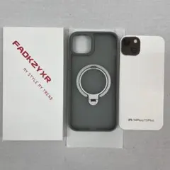 iPhone 14 Plus 15Plus 用　ケース　グレー
