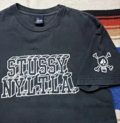 90's STUSSY NYLITLA-T ブラック USA製