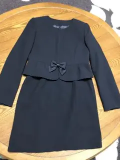 ベルメゾンフォーマルセットアップ　黒　ジャケット総裏