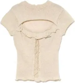 andmary Ami shirring logo tops white - メルカリ