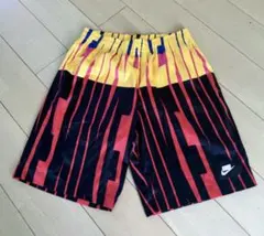 【総柄】NIKE ナイキ ショートパンツ Mサイズ イエロー レッド ストリート