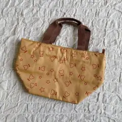 ミキハウス　お弁当バッグ　ランチバッグ　ベージュ　くま　保冷バッグ